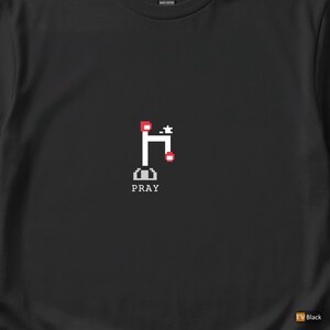 Commit Push Pray / Developer Git / Funny Programmer Tee / Retro Tech Humor image 2