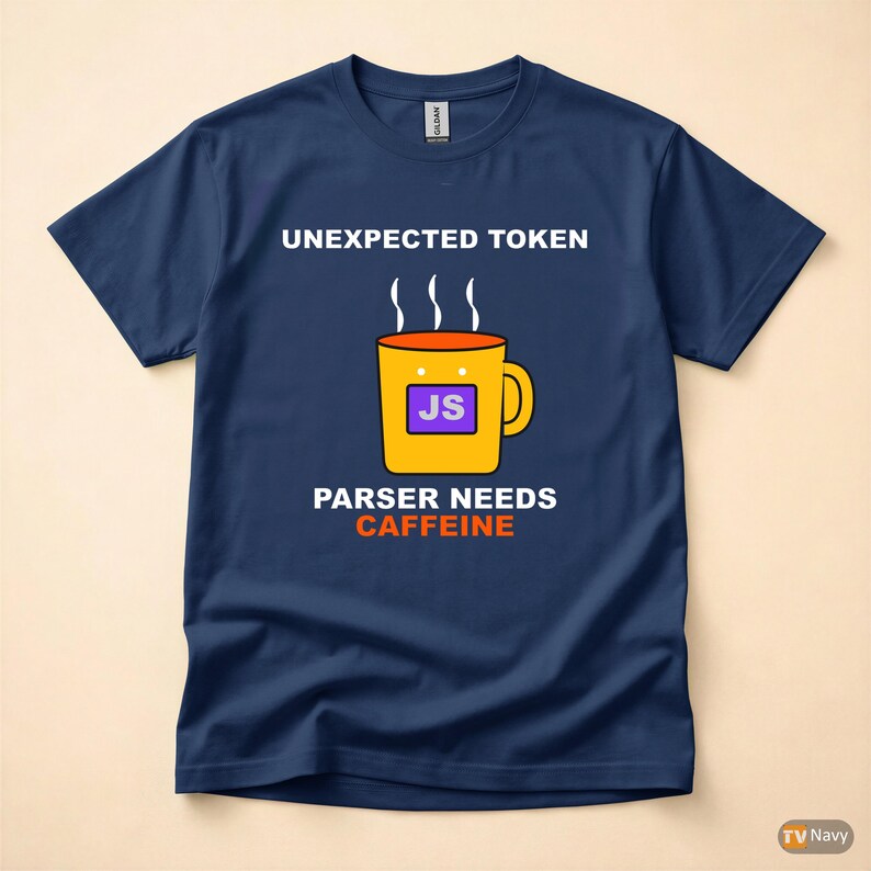 Unexpected Token Coffee / JavaScript Developer / Programmer Tee Bild 4