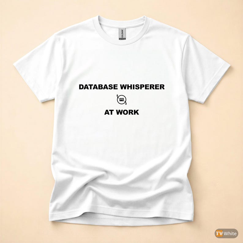Datenbank-Experte bei der Arbeit / SQL-Entwickler-Shirt / T-Shirt für Datenbankprogrammierer / Geschenk für Dateningenieure / Kleidung mit SQL-Humor Bild 7