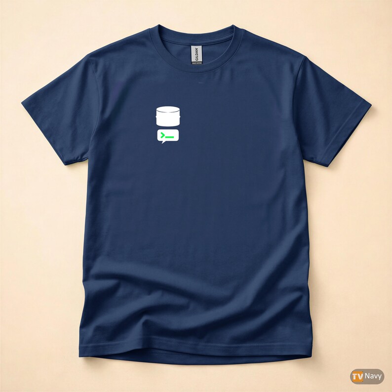 Datenbank-Experte / SQL-Entwickler / Hacker-T-Shirt / Minimalistisches Logo-T-Shirt Bild 4