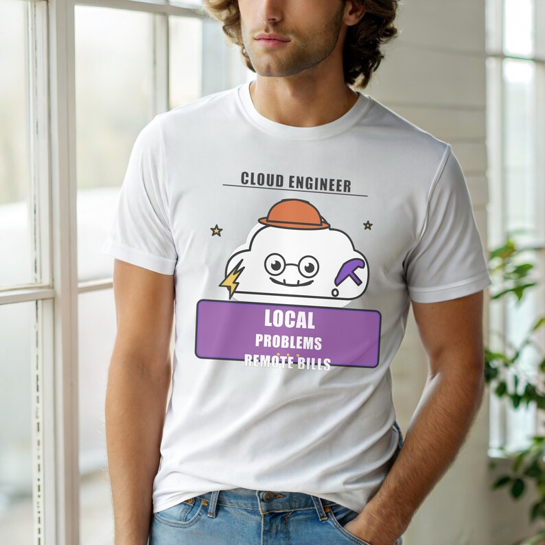 Cloud Engineer Cartoon / DevOps Developer / IT Humor T-Shirt image 6
