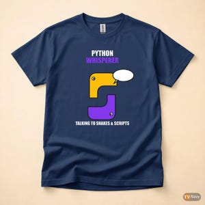 Pythonの達人／プログラマーTシャツ／ソフトウェアエンジニア／コーディングユーモア 画像 4