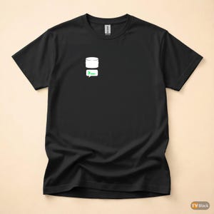 Datenbank-Experte / SQL-Entwickler / Hacker-T-Shirt / Minimalistisches Logo-T-Shirt Bild 3