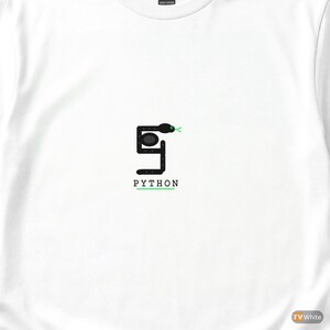 Python-Programmierer / Programmierer / Minimalistisches Hacker-Logo / Coder-T-Shirt Bild 2