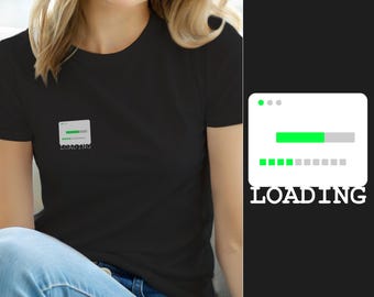Programmer Loading / Minimal Hacker Logo / Developer T-Shirt / Coder Apparel