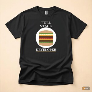 Full Stack Developer / Bold Typography / Programmer T-Shirt / Coder Gift image 3