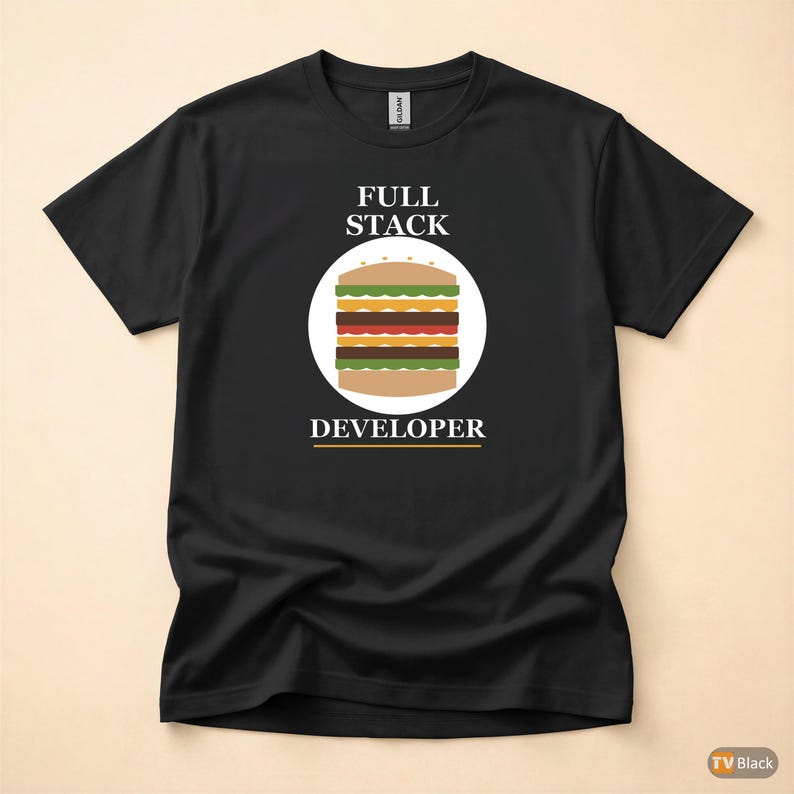 Full Stack Developer / Bold Typography / Programmer T-Shirt / Coder Gift image 3