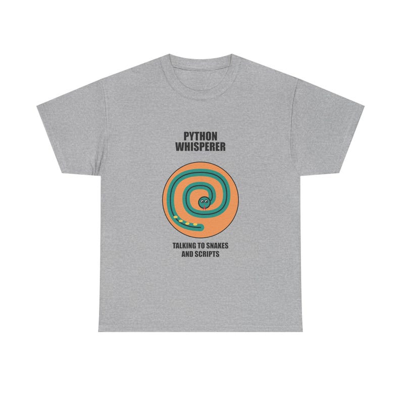 Python-Flüsterer-T-Shirt / Programmierer-T-Shirt / Geschenk für Entwickler und Coder Bild 3