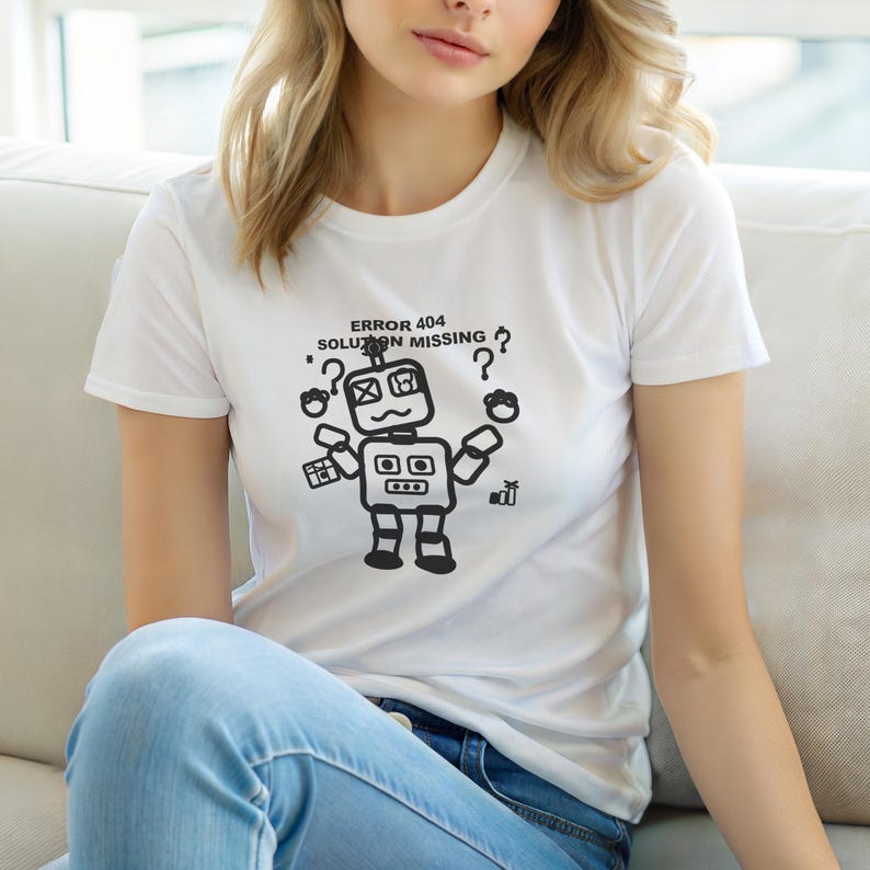 Error 404 Solution Missing / HTTP Error Shirt / 404 Programmer Tee / Web Developer Gift / Funny Error Code Shirt image 6