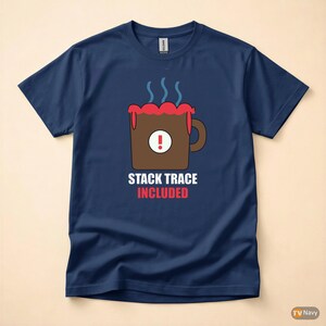 Coffee Overflow / Developer Debugging Humor / Programmer Coder Tee image 4