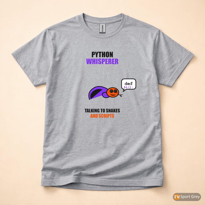 Python Whisperer / Developer Programmer / Coding Humor Tee / Software Engineer Gift afbeelding 8