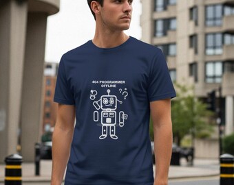 404 Programador Desconectado / Camiseta Divertida para Programadores / Camiseta para Desarrolladores / Regalo para Ingenieros de Software / Humor Tecnológico