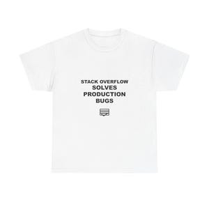 Stack Overflow resuelve errores de producción / Camiseta de programador / Camiseta de desarrollador / Regalo para ingeniero de software / Ropa para programadores imagen 2