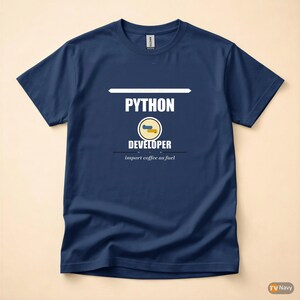 Desarrollador Python / Tipografía llamativa / Camiseta de programador / Ropa para programadores imagen 4