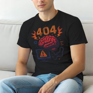Systemfehler 404 – Lustiges T-Shirt mit Fehlercode / 404-Programmierer-T-Shirt / Geschenk für Webentwickler / HTTP-Fehler-Shirt