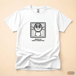 Fehler 404 – Wahnsinn! / Lustiges T-Shirt mit Fehlercode / 404-Programmierer-T-Shirt / Geschenk für Webentwickler / HTTP-Fehler-Shirt