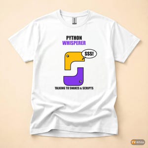 Pythonの達人／プログラマーTシャツ／ソフトウェアエンジニア／コーディングユーモア 画像 7