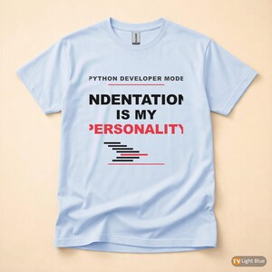Python Developer Fashion / Bold Typography / Programmer T-Shirt / Coder Tee image 9