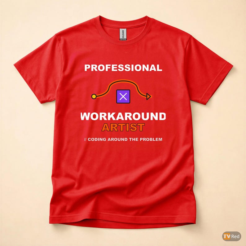 Problemumgehung durch Programmierung / Entwicklerprogrammierer / Lustiges Tech-Shirt Bild 5