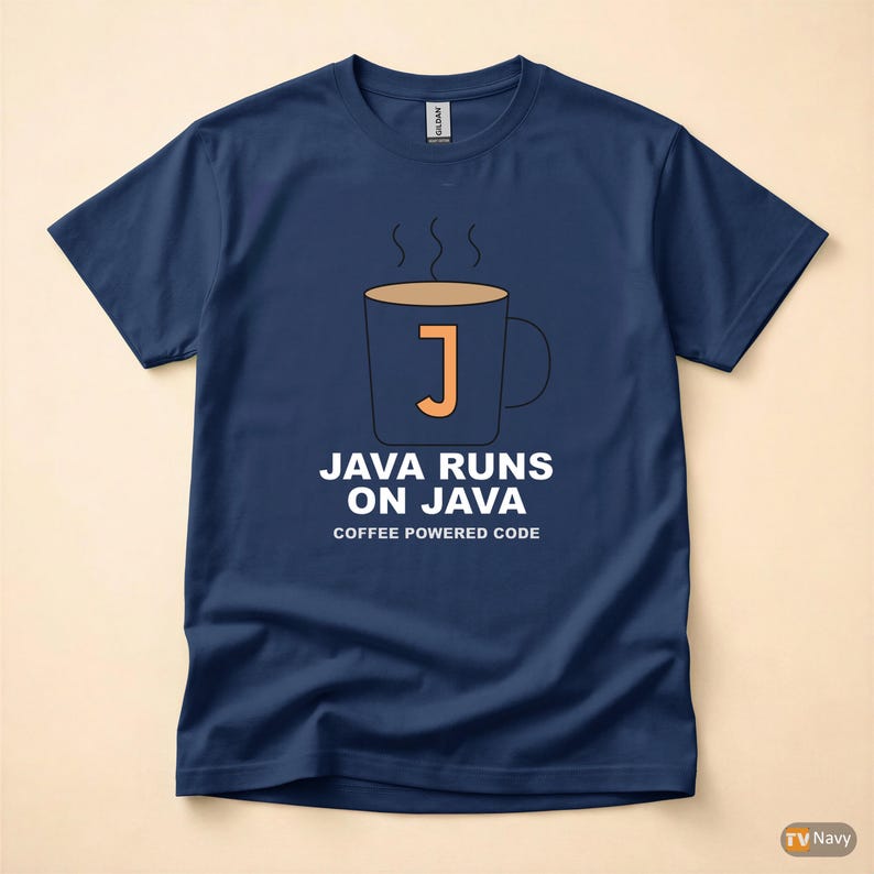 Java läuft auf Java / Programmierer / Entwickler / Kaffeehumor-T-Shirt Bild 4