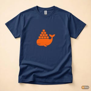 Docker-/Container-/DevOps-/Programmierer-/Entwickler-/Coder-T-Shirt Bild 4