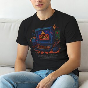 Systemfehler 404 – Produktivitätseinbruch / HTTP-Fehler-Shirt / 404-Programmierer-T-Shirt / Geschenk für Webentwickler / Lustiges Fehlercode-Shirt