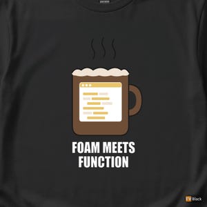 Koszulka z napisem „Latte Powered Programmer / Developer Coffee” / Humor kodowania zdjęcie 2