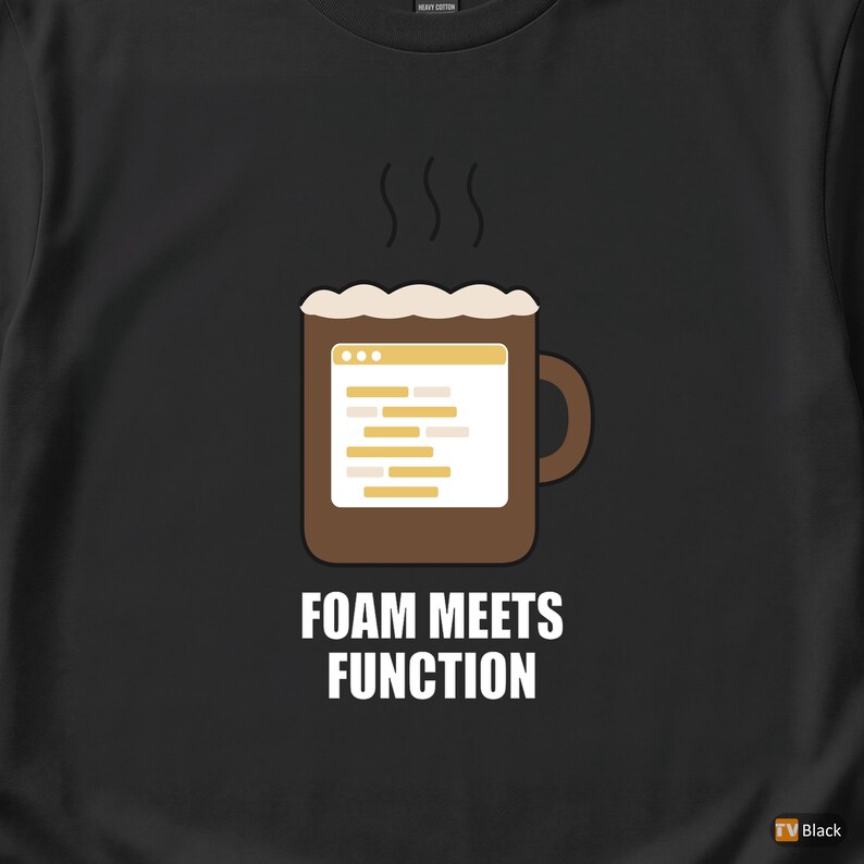 Koszulka z napisem „Latte Powered Programmer / Developer Coffee” / Humor kodowania zdjęcie 2