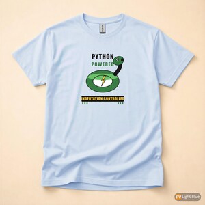 Python Powered Programmer / Developer T-Shirt / Coding Humor Tee afbeelding 9
