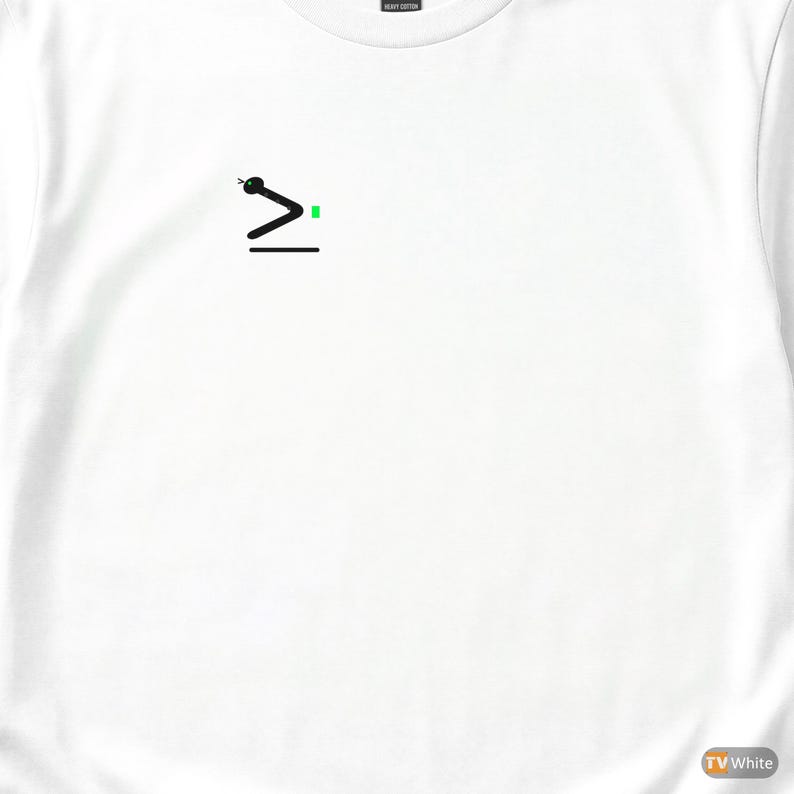 Snake Charmer Coder / Python Developer / Minimal Hacker Logo T-Shirt image 1