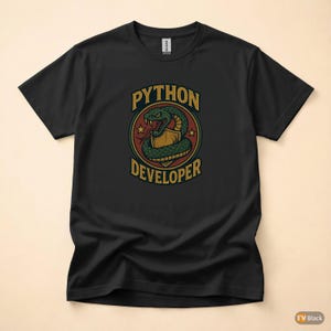 Camiseta para desarrolladores/programadores de Python / Regalo ideal para ingenieros de software imagen 3