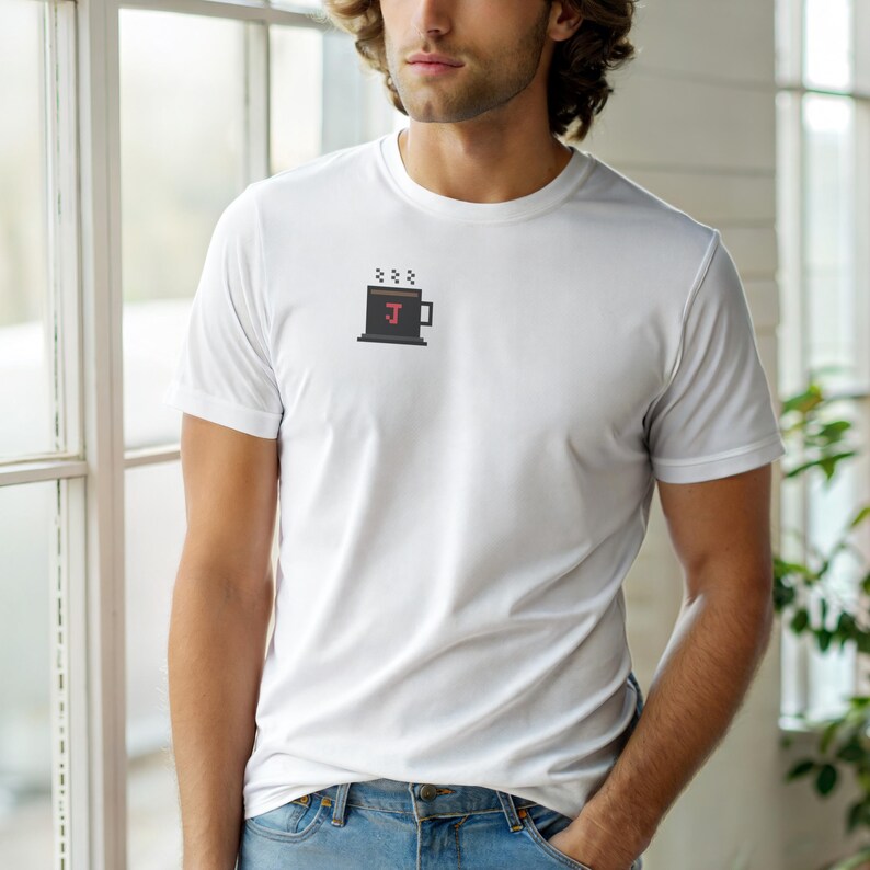 Java läuft auf Java / Programmiererhumor / Entwickler-Kaffee-T-Shirt / Retro-Symbol Bild 6