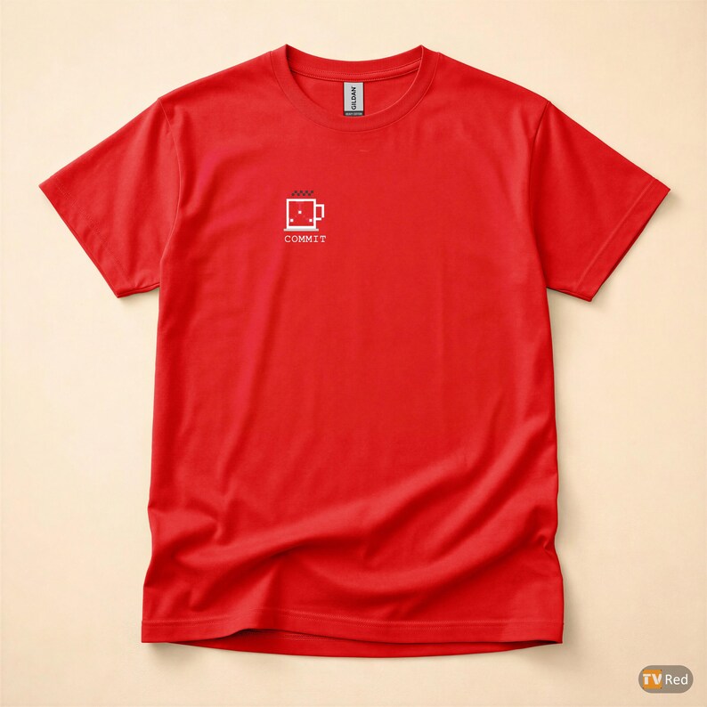 Coffee Commit Repeat / Developer T-Shirt / Git Programmer Humor / Retro Tech Tee afbeelding 7