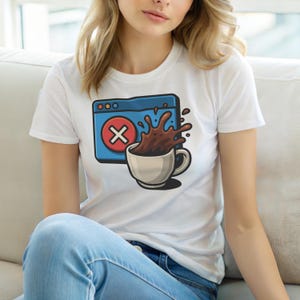 Systemfehler 404 – Kritisch – HTTP-Fehler-Shirt – Programmierer-T-Shirt mit Fehlercode 404 – Geschenk für Webentwickler – Lustiges T-Shirt mit Fehlercode
