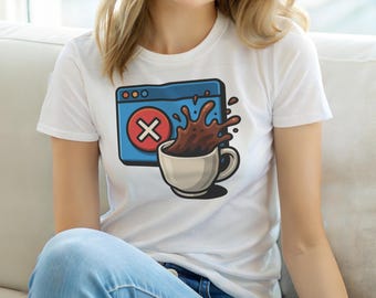 System Error 404 Coffee Critical / HTTP Error Shirt / 404 Programmer Tee / Web Developer Gift / Funny Error Code Shirt