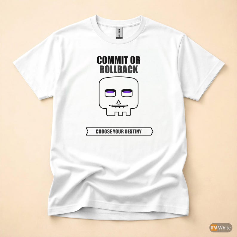 Commit ou Rollback / Développeur SQL / Administrateur de base de données / T-shirt humoristique pour programmeurs image 7