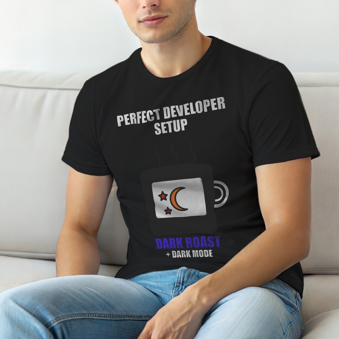 Dark Mode Developer / Coffee Programmer Shirt / Funny Coder Tee - Etsy