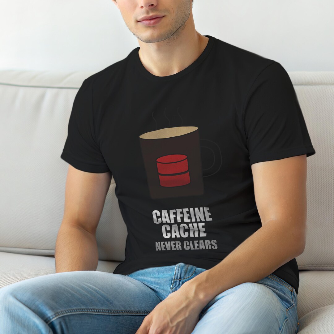 Caffeine Cache / Developer Coffee / Programming Humor Tee - Etsy
