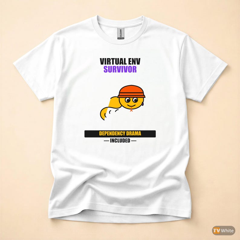 Python Developer / Virtual Env Survivor / Backend Coder / Programmer Humor Tee image 7