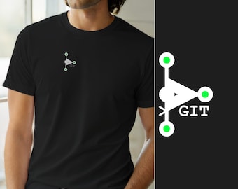 Git Commit Minimal Hacker Logo / Programmer Developer Coder Tee