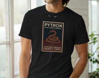 Python Is My Spirit Animal / Developer T-Shirt / Programmer Humor / Tech Gift