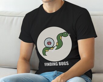 Camiseta para Depurador/Desenvolvedor Python / Humor de Programação / Presente para Programador