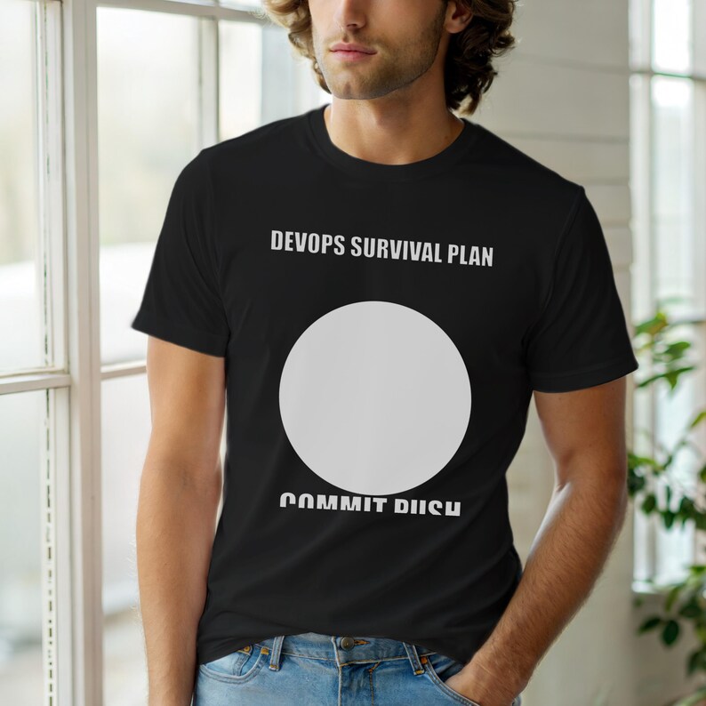 Commit Push Pray / Entwicklerhumor / Git-Programmierung / Programmierer-T-Shirt Bild 1