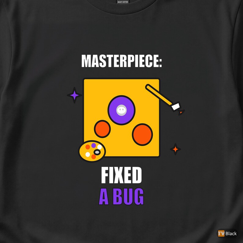 T-shirt med humor för konstnär/programmerare/utvecklare för Commit Message bild 2