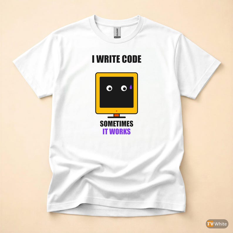 I Write Code / Programmer T-Shirt / Developer Cartoon Tee / Software Engineer Gift image 7