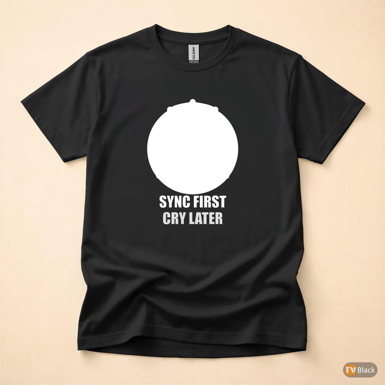 Git Pull Before Panic / Developer T-Shirt / Programmer Humor Tee image 3