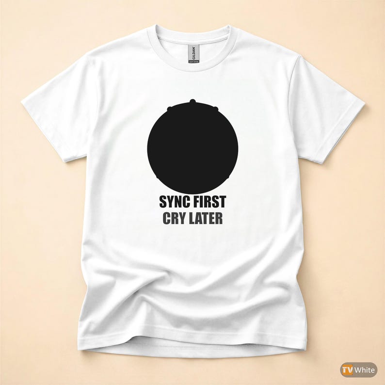 Git Pull Before Panic / Developer T-Shirt / Programmer Humor Tee image 7