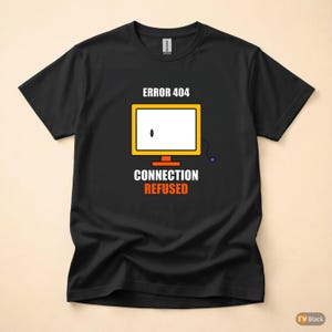 Camiseta "Código de Erro Introvertido / Programador" / Humor de Desenvolvedor / Presente para Programador imagem 3