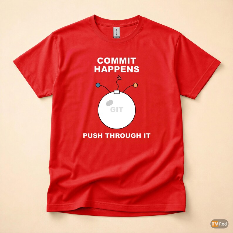 Commit Happens / Programmer Humor / Developer T-Shirt / Git Coder Gift image 5