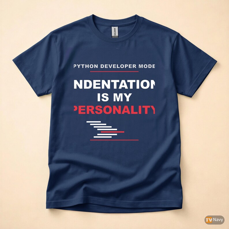 Python Developer Fashion / Bold Typography / Programmer T-Shirt / Coder Tee image 4